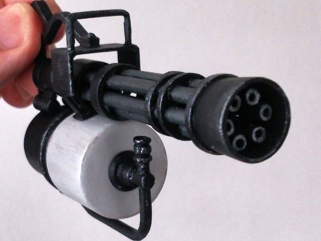 Minigun (TF2) printable parts